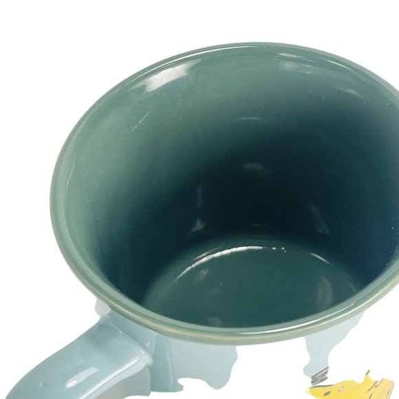 Yellow Sweet Lemon Boston Warehouse 16 Ounce coffee Mug Blue Coffee Cup cocoa - Picture 6 of 10